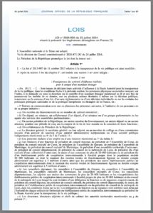 Loi française sur les ingérences étrangères et obligations déclaratives auprès de la HATVP