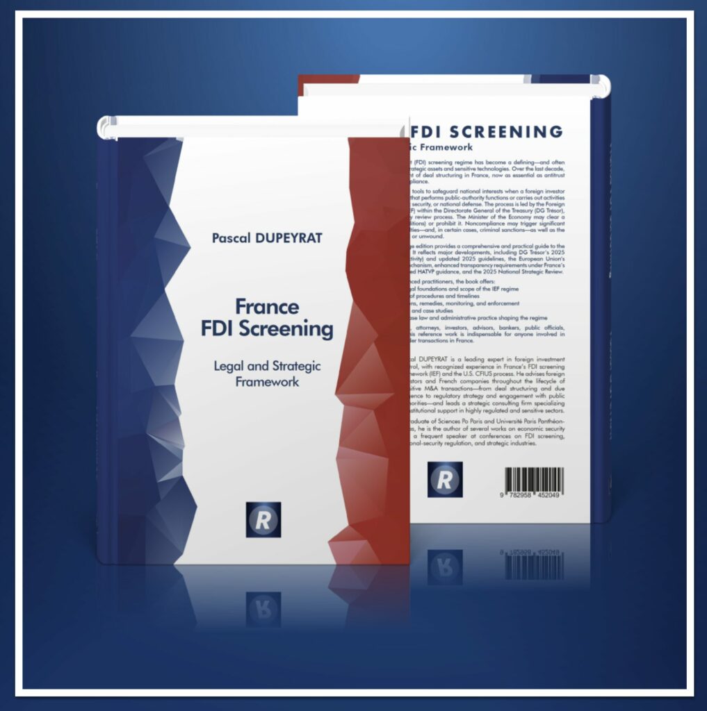 France FDI Screening book / Print ISBN-13: 978-2-9584520-4-9 (9782958452049) / Ebook ISBN: 978-2-9584520-6-3 (9782958452063)