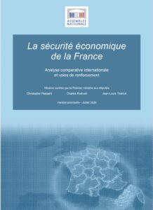 Rapport « La sécurité économique de la France » et conséquences pour les transactions sensibles