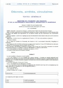Illustration du Décret n° 2026-718 du 30 juillet 2026 relatif au contrôle des investissements étrangers en France et à ses conséquences sur les opérations de fusion-acquisition et les transactions sensibles.